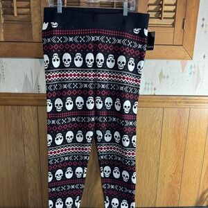 Torrid skull leggings in black and red Size 2 - 2XL  NWT